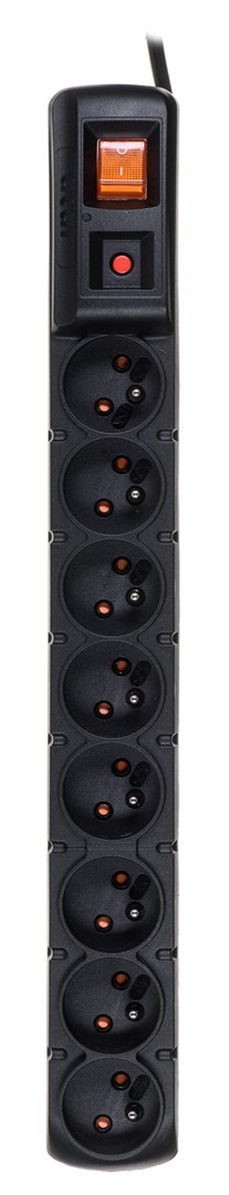 ACAR S8 napájecí prodlužovačka 1,5 m 8 AC zásuvky / AC zásuvek Vnitřní Černá