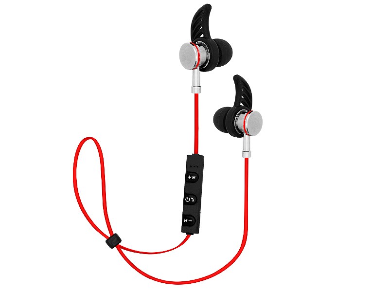 BLOW Sport-Fit Sluchátka s mikrofonem Do ucha Bluetooth Černá, Červená