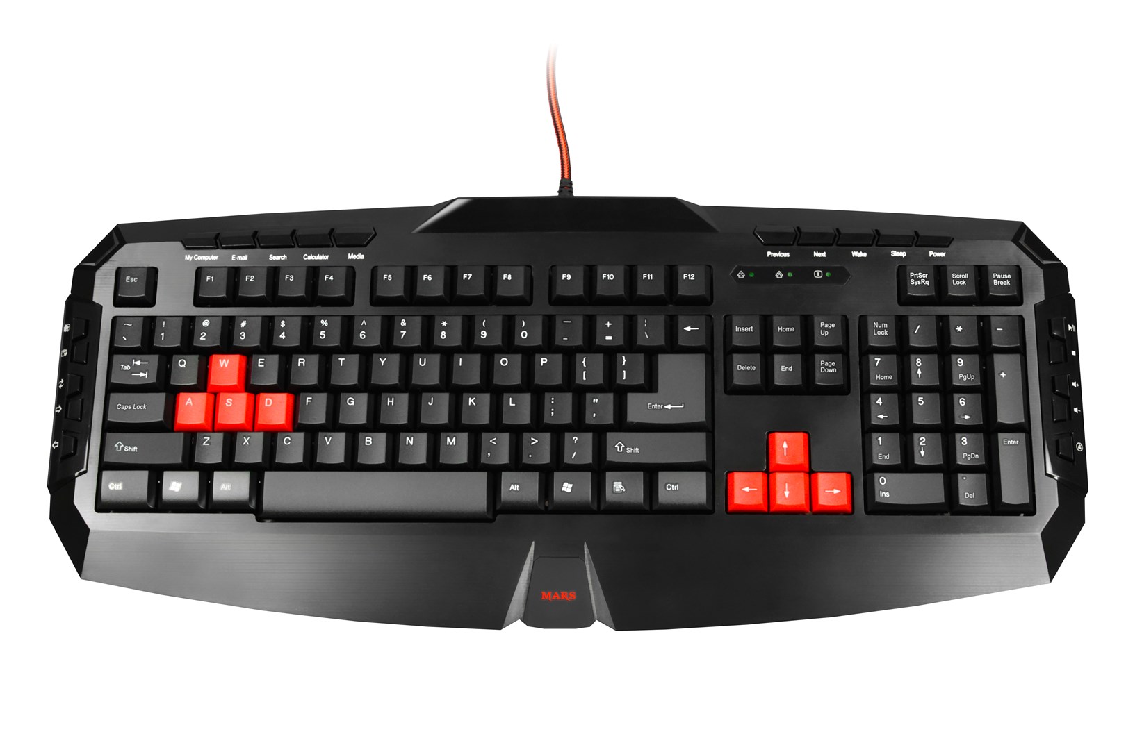Mars Gaming MK1 keyboard USB Black,Red