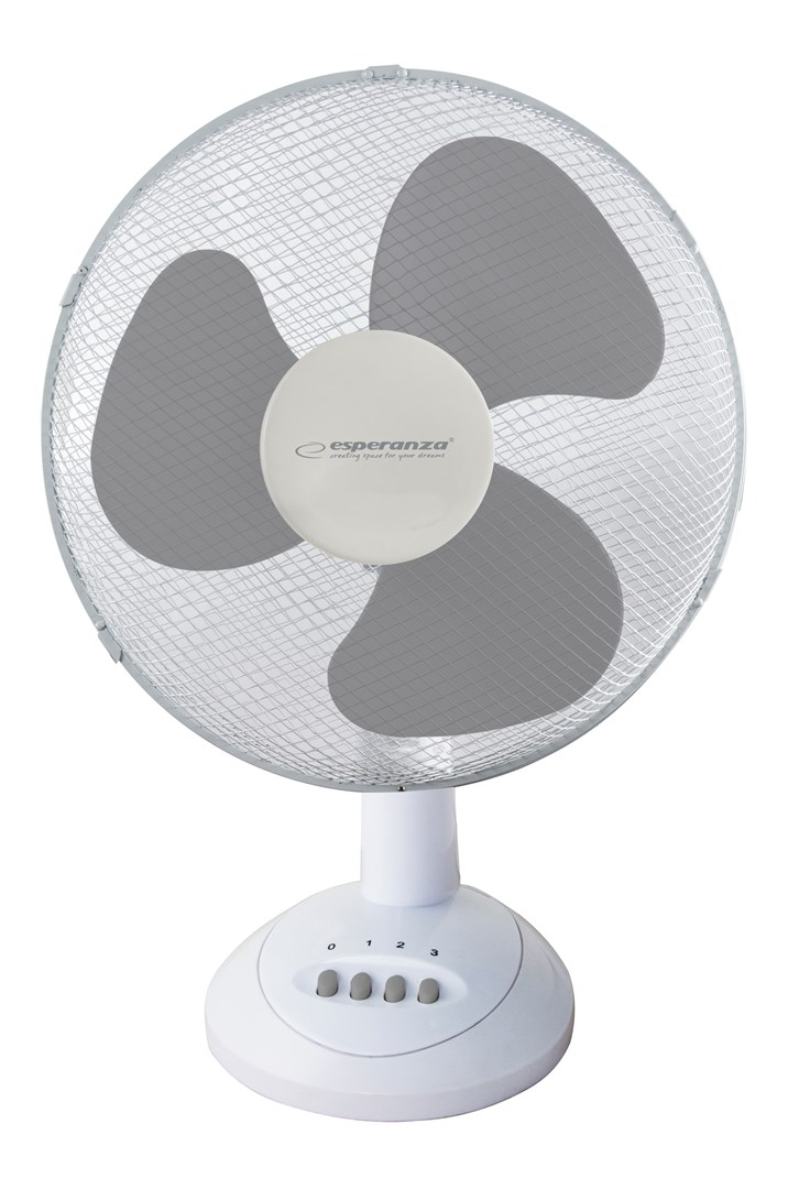 Esperanza EHF003WE, stolní ventilátor 12'', bílo-šedý
