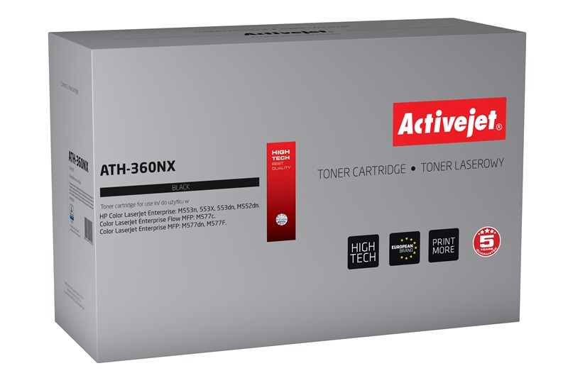 Activejet ATH-360NX (náhrada za HP 508X CF360X; Supreme; 12500 stran; černá)