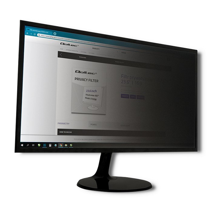 Qoltec 51057 display privacy filters 58.4 cm (23")
