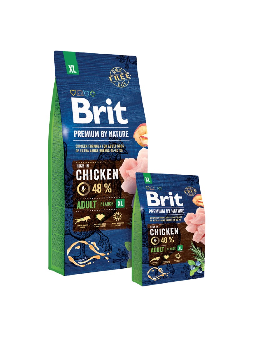 Brit Premium by Nature Adult XL 15kg Kuřecí maso, Losos