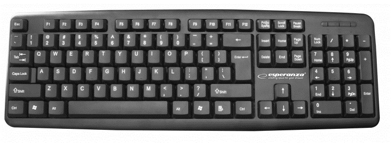 Esperanza EK134 klávesnice USB Černá