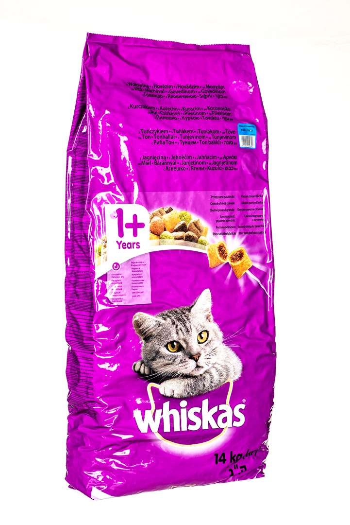 Whiskas Suché krmivo pro kočky Dospělí Tuňák se zeleninou 14 kg