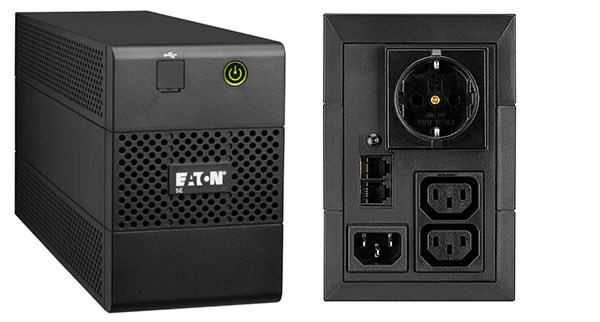 Eaton 5E 850I USB DIN Line-interaktivní 0,85 kVA 480 W 3 AC zásuvky / AC zásuvek