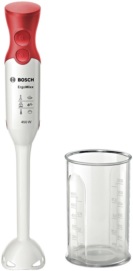 Bosch MSM64010 mixér Ponorný mixér 450 W Červená, Bílá