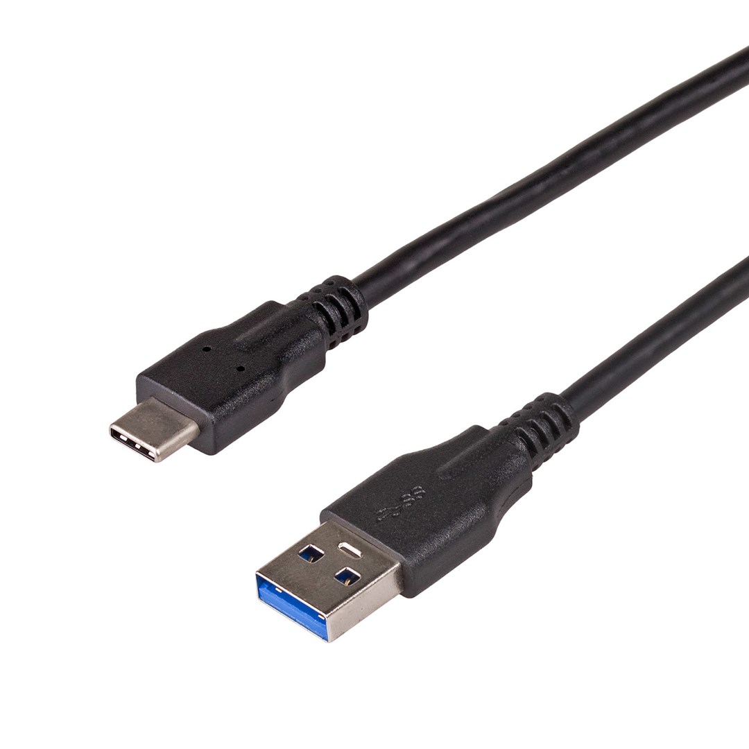Akyga AK-USB-15 USB kabel 1 m USB 3.2 Gen 1 (3.1 Gen 1) USB C USB A Černá