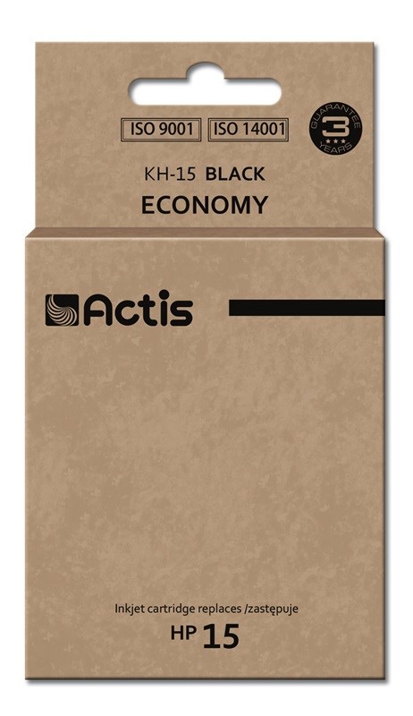 Actis KH-15 (náhradní inkoust HP 15 C6615N; standardní; 44 ml; černý)