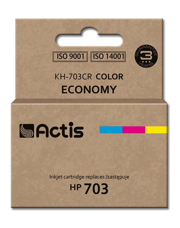 Actis KH-703CR (náhradní inkoust HP 703 CD888AE; standardní; 12 ml; barevný)