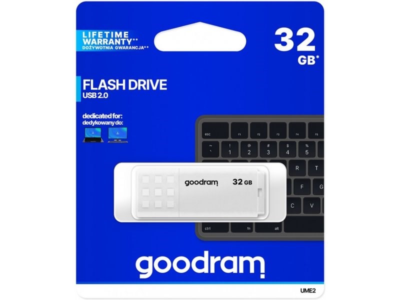 Goodram USB flash disk UME2 32 GB USB Type-A 2.0 White