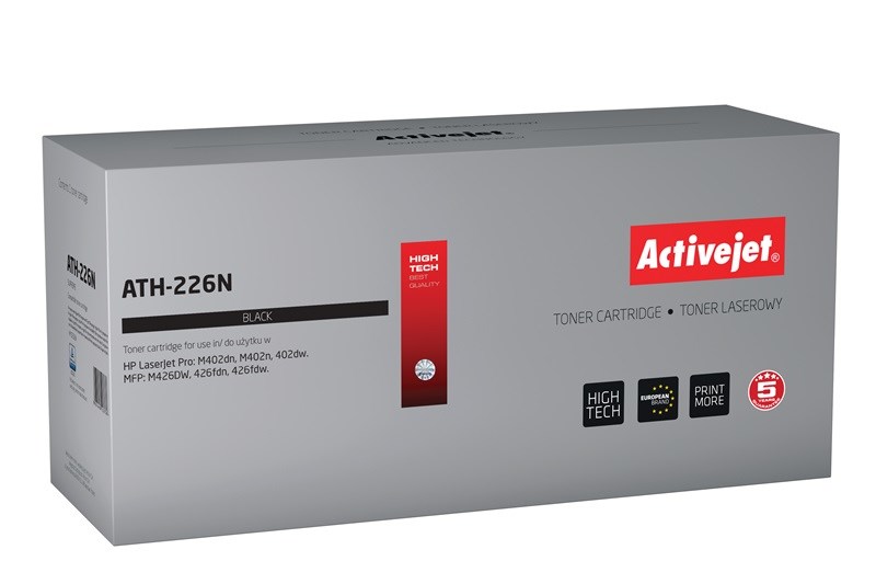 Activejet tonerová kazeta ATH-226N (náhradní HP 226A CF226A; Supreme; 3100 stran; černá)