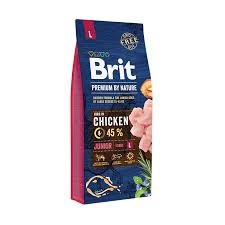 Brit Premium by Nature Junior L - suché krmivo pro psy - Kuřecí maso 15 kg