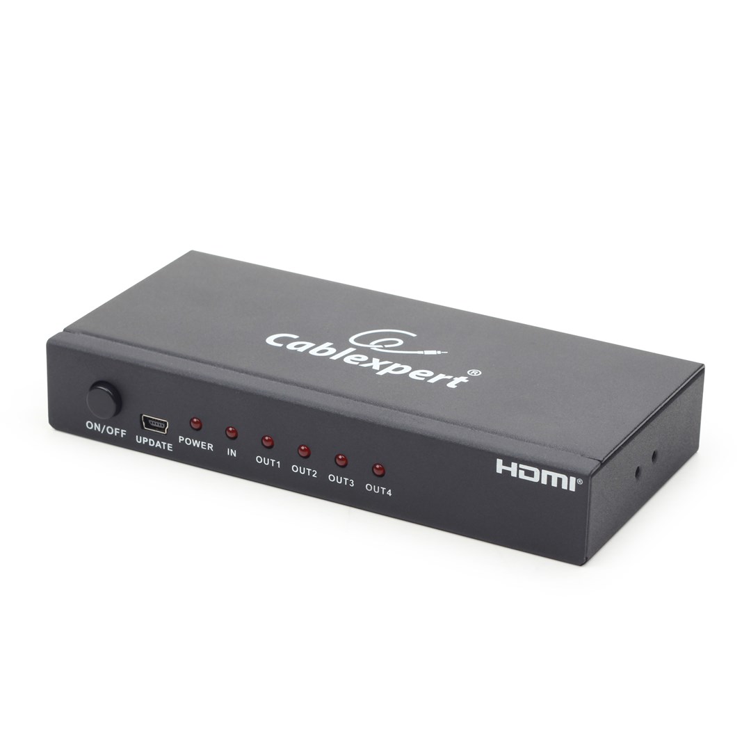 Gembird DSP-4PH4-02 videorozdělovač HDMI 4x HDMI