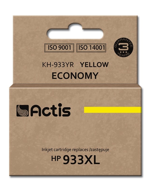 Actis KH-933YR Inkoust (náhrada za HP 933XL CN056AE; standardní; 13 ml; žlutý)