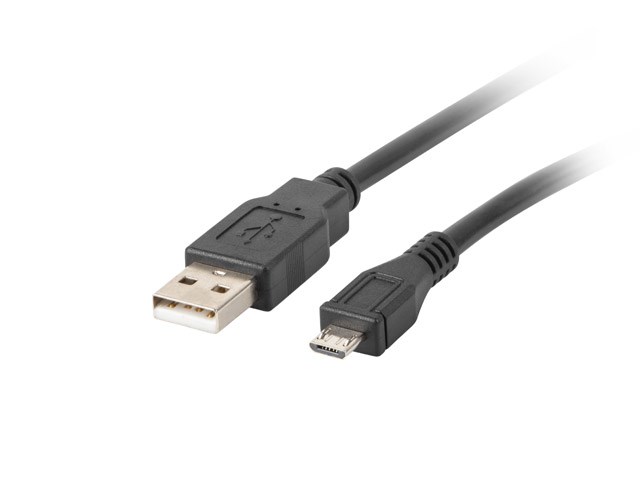 Lanberg CA-USBM-10CC-0018-BK USB kabel 1,8 m USB 2.0 Micro-USB B USB A Černá