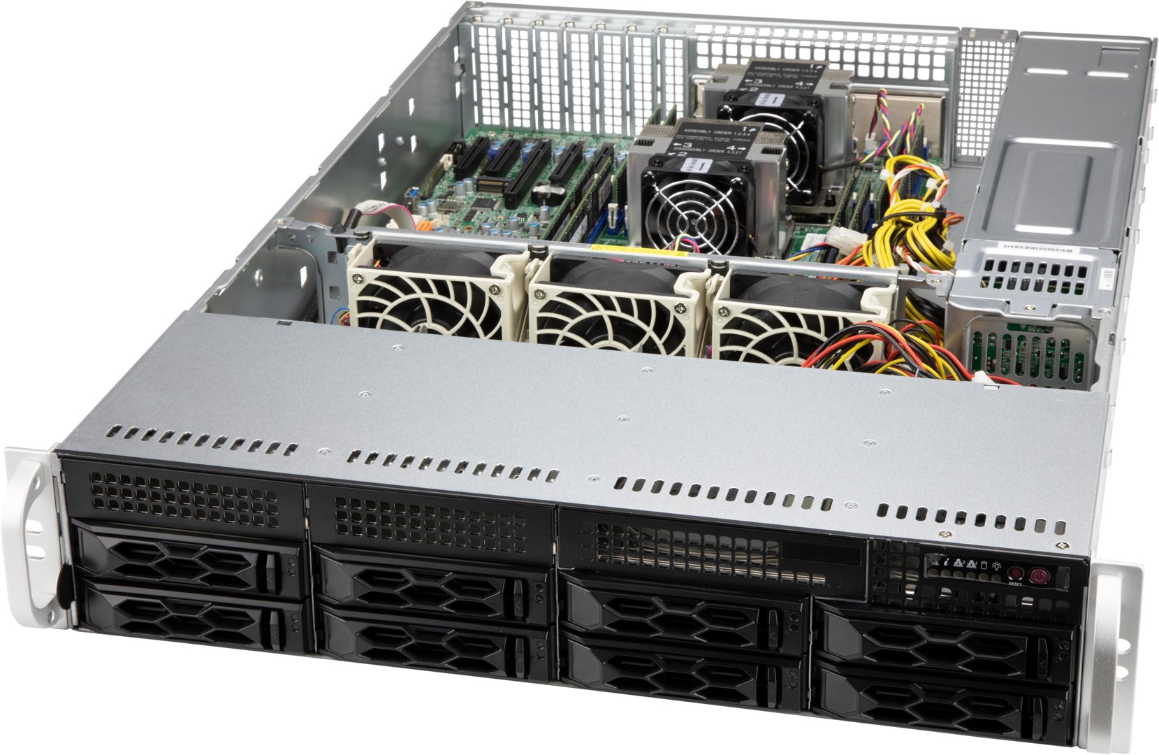 Supermicro Pc Case Rear Supermicro CSE-LA25TQC-R609LP computer case Rack Black 600 W