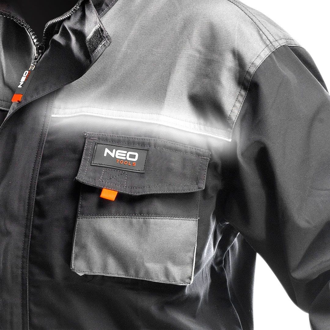 5907558419030 NEO Tools 81-210-M Arbeitskleidung Jacke grau - Bild 4 von 6
