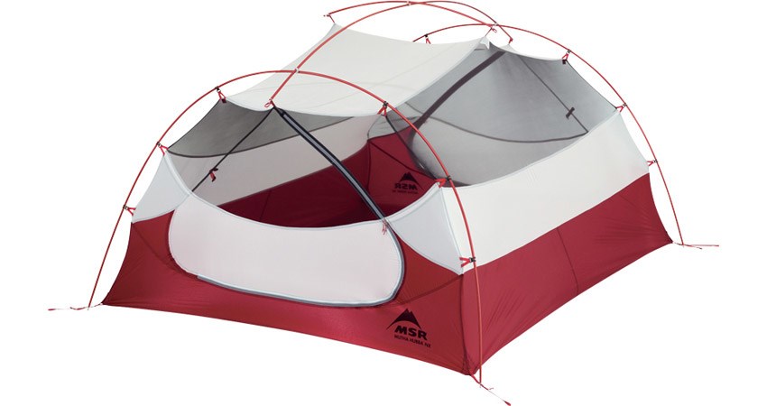 0040818058398 MSR Mutha Hubba NX 3 Person(en) Grau, Rot Gruppenzelt Moser - Afbeelding 1 van 5