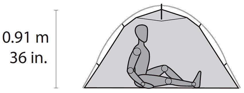 0040818027462 MSR Hubba NX Tent Kuppelzelt 1 Person(en) Grau Moser - Bild 9 von 10