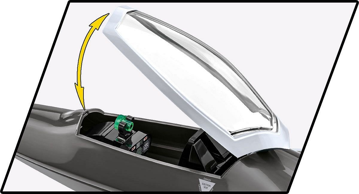 5902251058555 COBI 5855 Armed Forces Lockheed F-22 Raptor 695 pads COBI - Afbeelding 6 van 12