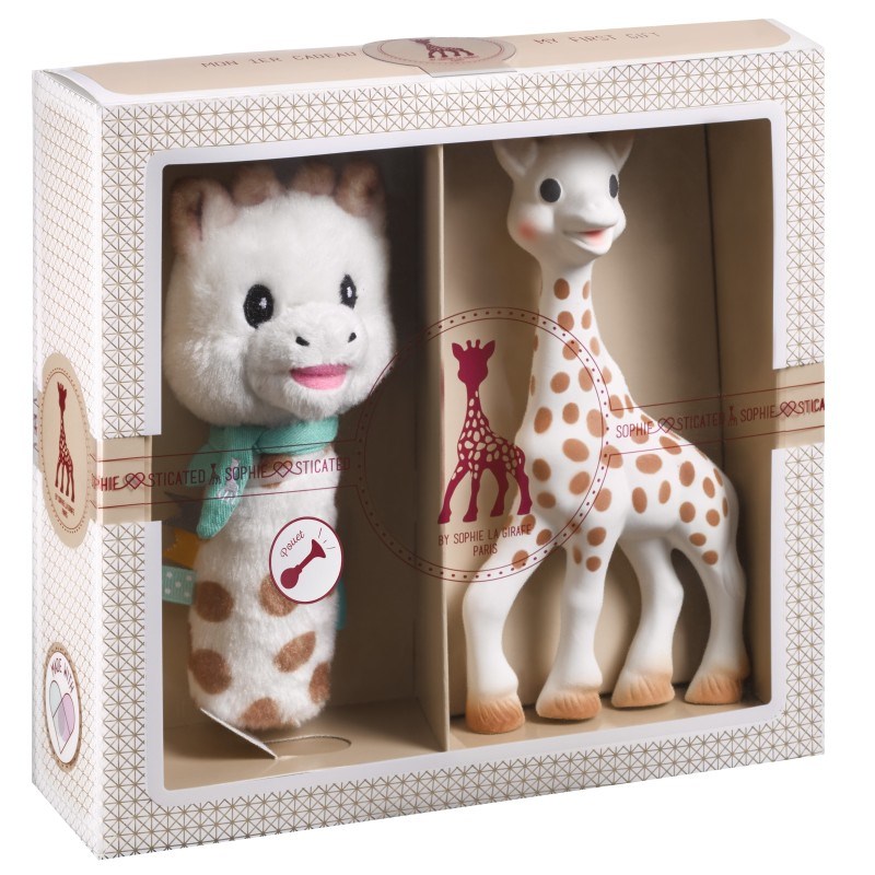 Zestaw prezent.Żyrafa Sophie la girafe z grzechotką 000012 - 9