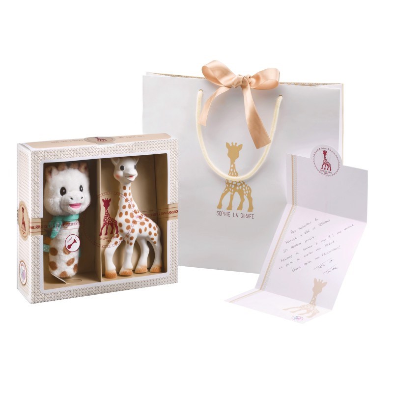 Zestaw prezent.Żyrafa Sophie la girafe z grzechotką 000012 - 10