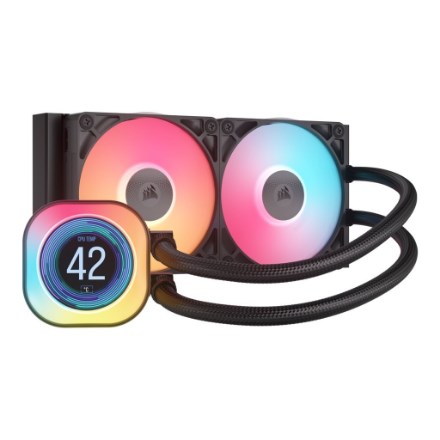 CORSAIR WAK iCUE LINK TITAN 240 RX LCD AIO 240mm Liquid Cooler