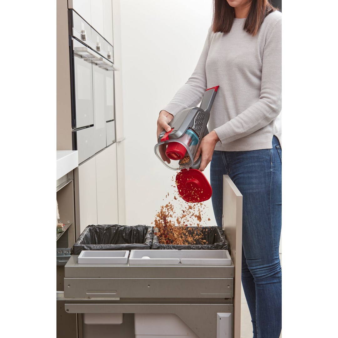 Black & Decker BHHV315J-QW handheld vacuum Black Red Bagless