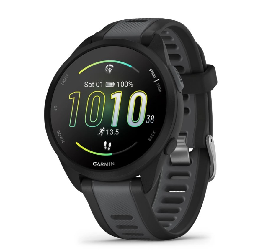 Garmin Forerunner 165 3.05 cm (1.2") AMOLED Digital 390 x 390 pixels Touchscreen Black GPS (satellite)