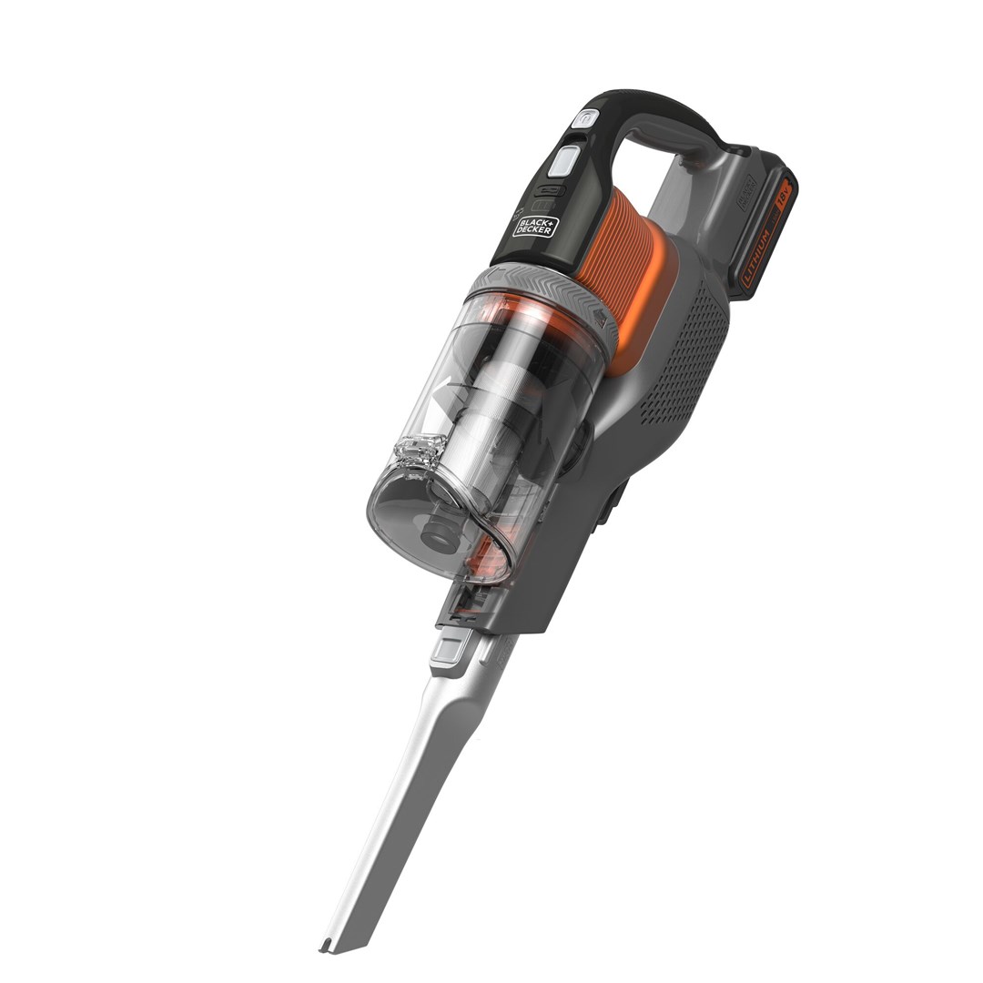 Black & Decker BHFEV182C-QW stick vacuum/electric broom 2-in-1 stick vacuum Battery Dry Bagless Orange Titanium 2 Ah