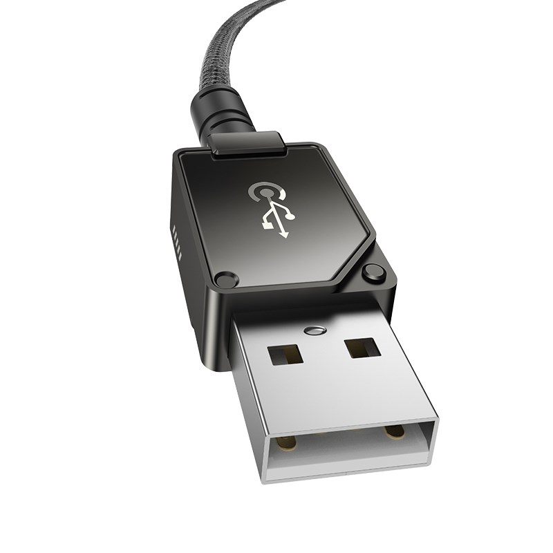 Baseus Unbreakable USB A to iP cable 2 m 5V-2.4A Black