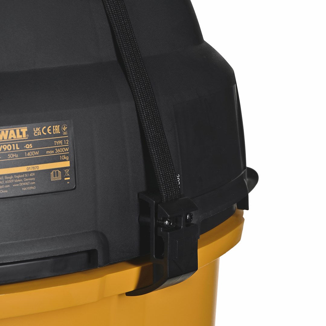 DeWALT DWV901L dust extractor Black  Yellow 30 L 1400 W