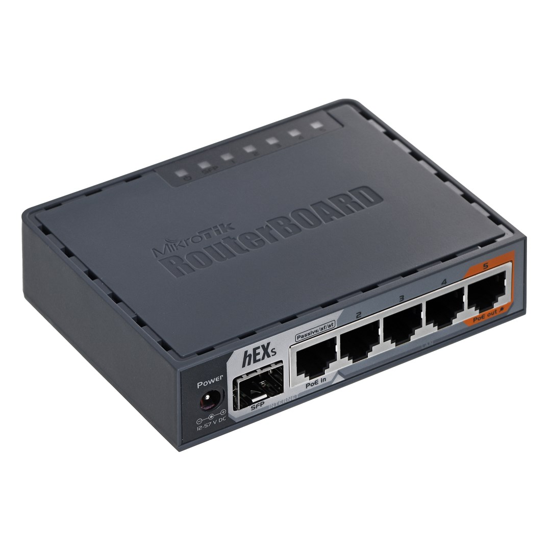 Mikrotik hEX S wired...