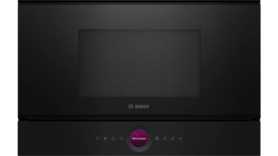 Bosch Serie 8 BFL7221B1 microwave Black Solo microwave Built-in 21 L 900 W