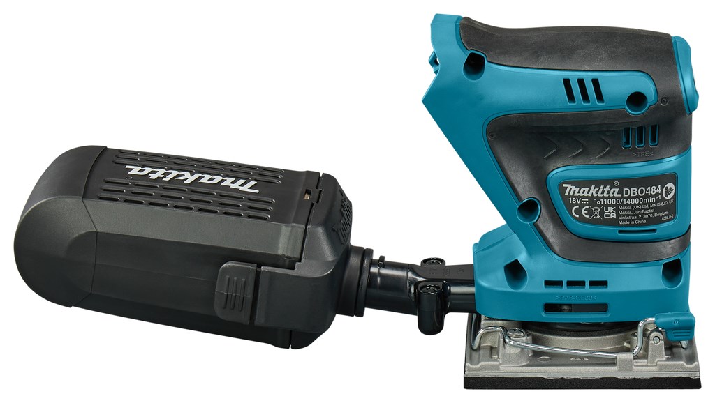 Makita DBO484Z portable sander Random orbital sander 14000 OPM Black Blue