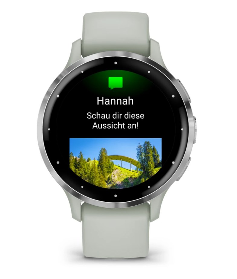 Garmin Venu 3S 3.05 cm (1.2") AMOLED 41 mm Digital 390 x 390 pixels Touchscreen Grey, Silver Wi-Fi GPS (satellite)