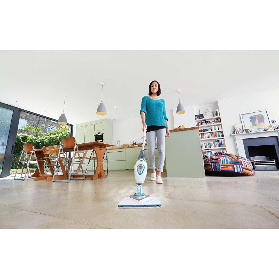 1600W Steam Mop 350ml Detachable Container Variable Quantity P
