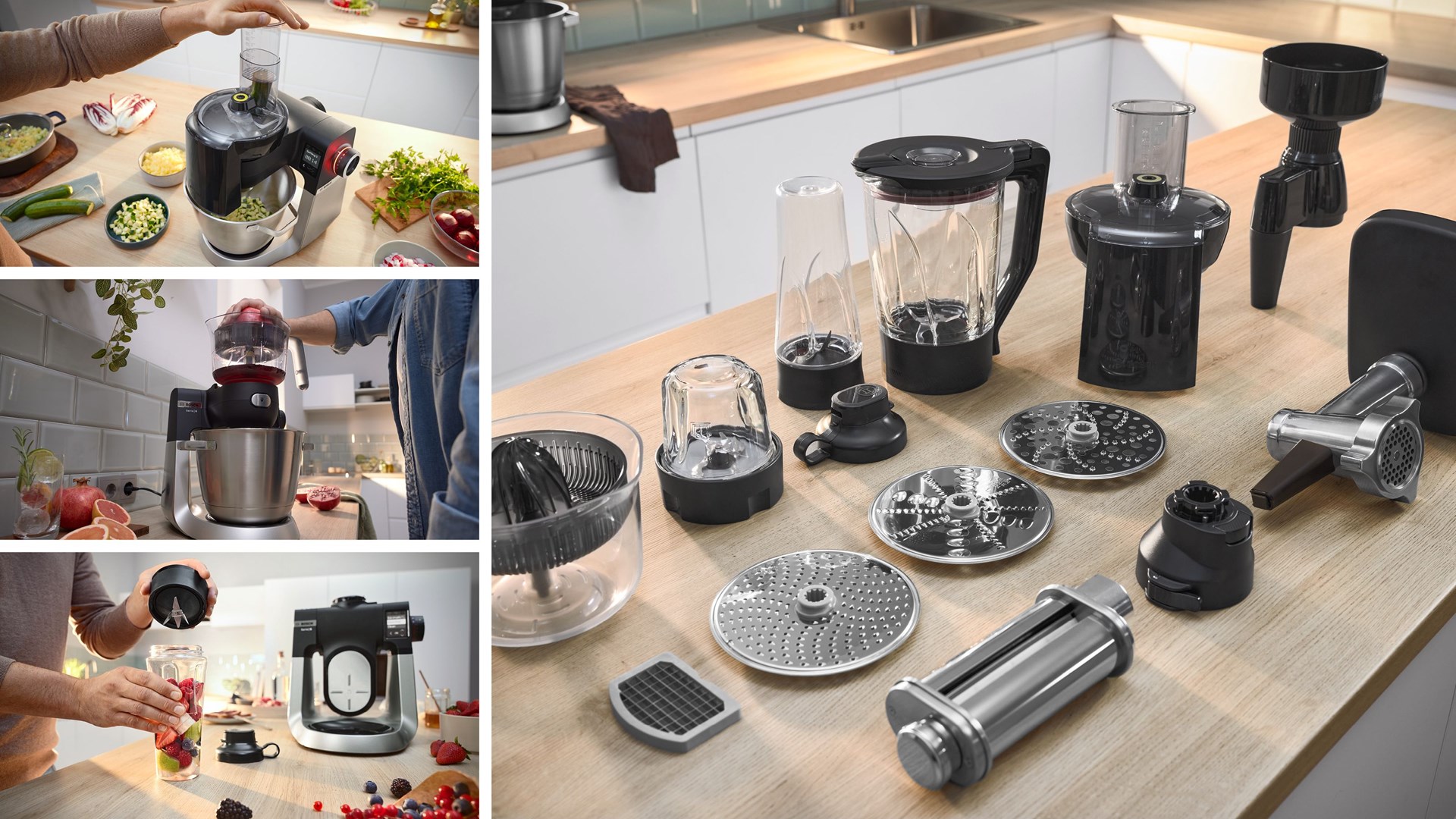 Bosch Serie 6 MUMS6ZS17 food processor 1600 W 5.5 L Black, Stainless steel