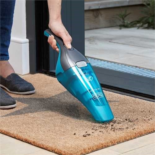 Black & Decker WDC215WA handheld vacuum Blue Titanium Bagless