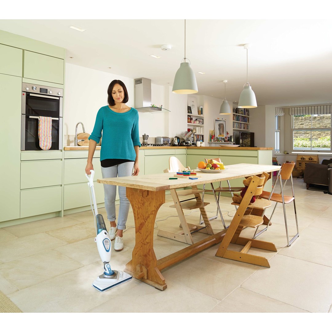 1600W Steam Mop 350ml Detachable Container Variable Quantity P
