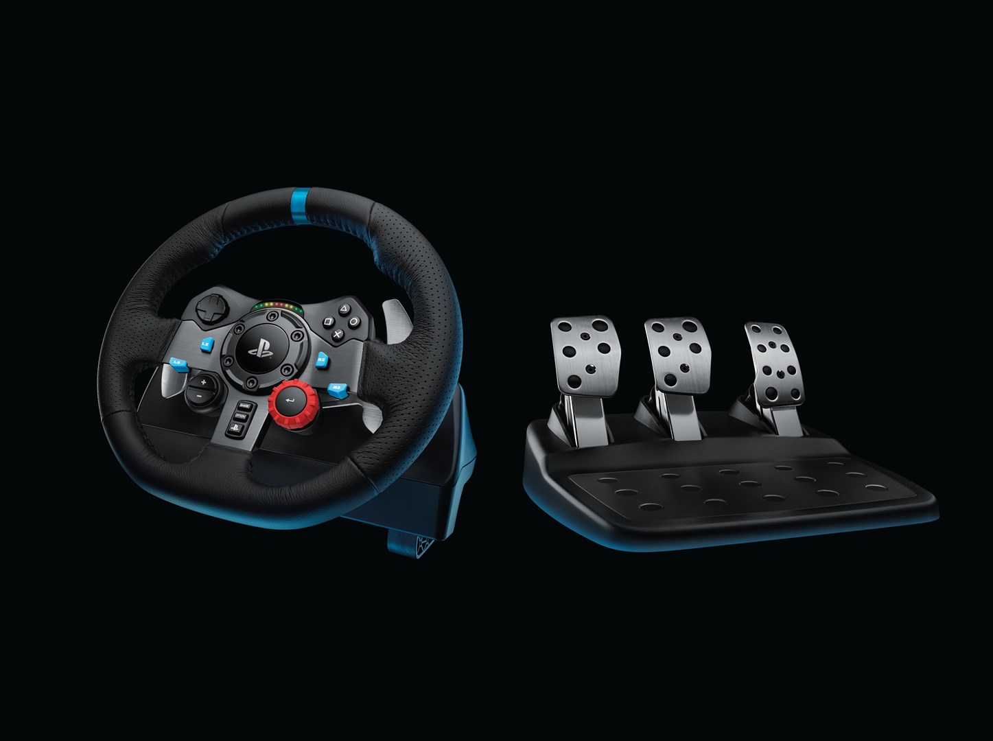 Logitech G G29 Steering wheel + Pedals Playstation 3,PlayStation 4 Analogue USB 2.0 Black