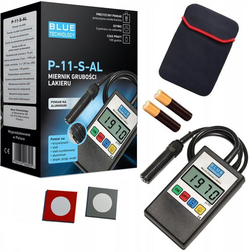 Mera debeline barve P-11-S-AL