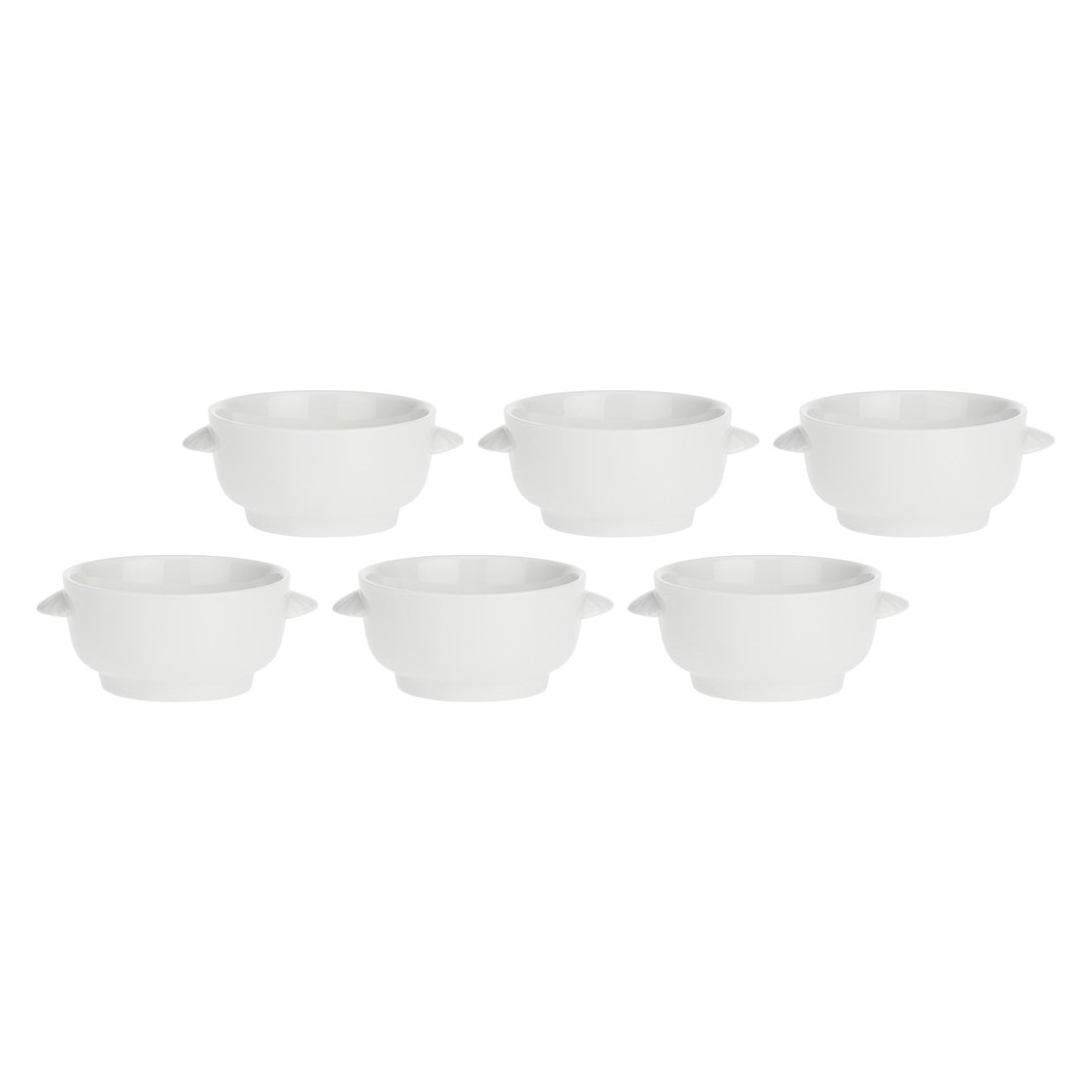 Set 6 jušnih skodelic LPB "Terrine", bela, 12,5 cm