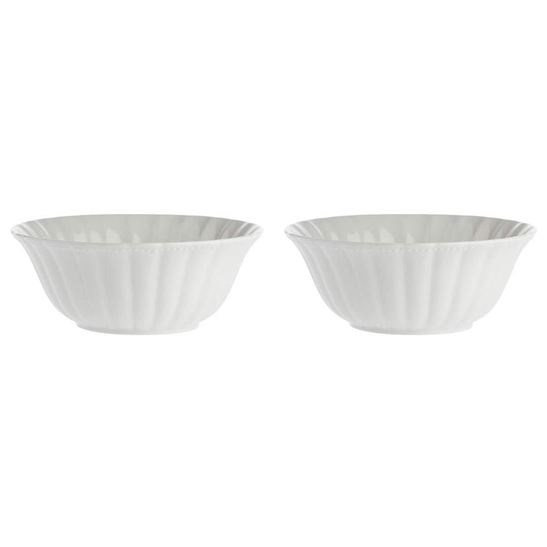 Set 2 Ducale skled za solato - bela, 23 cm