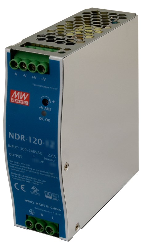 MEAN WELL Stikalna napajalna enota za DIN letev NDR-120-48 48V/120W/2.5A
