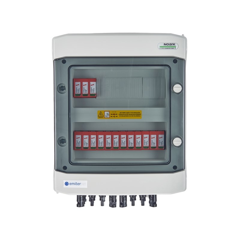 EMI EMITTER DC stikalna omarica IP65 z Dehn 1000V tipa 2 DC odvodnikom, 5x PV vhodov