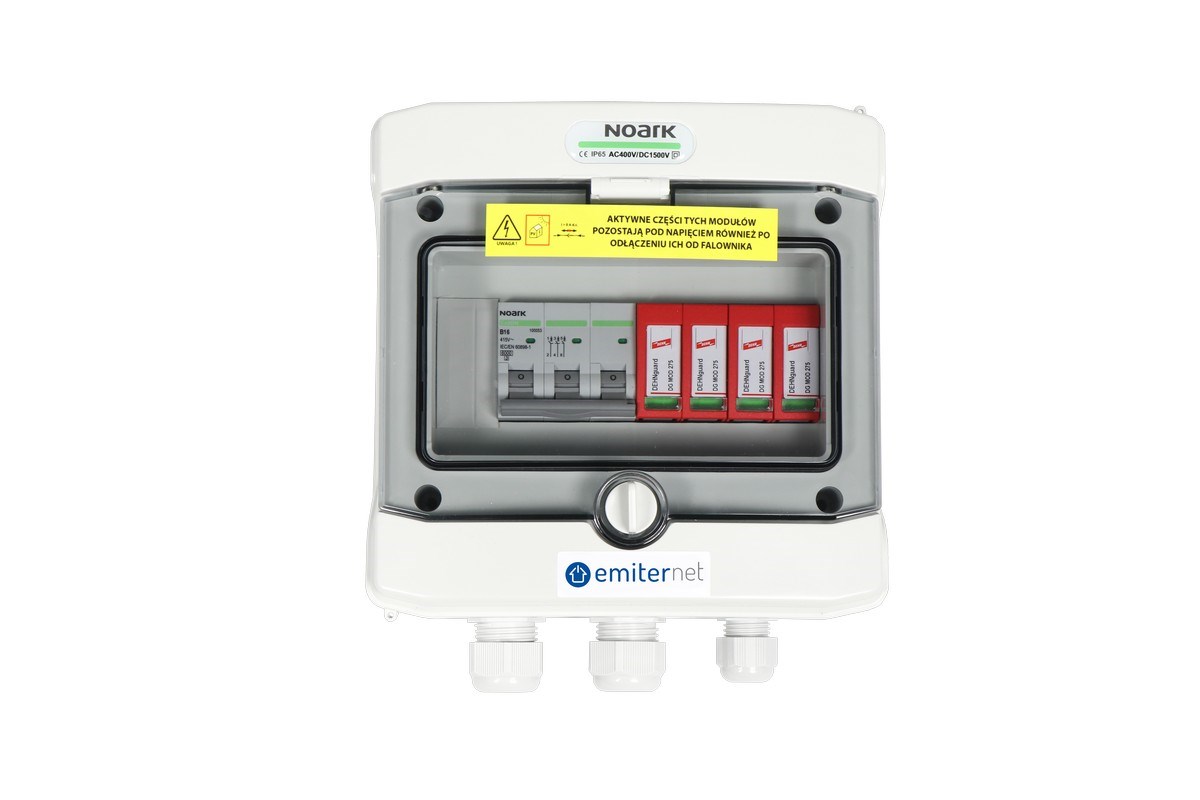 EMI AC Hermetic IP65 odvodnik prenapetosti, 16A 3-fazni