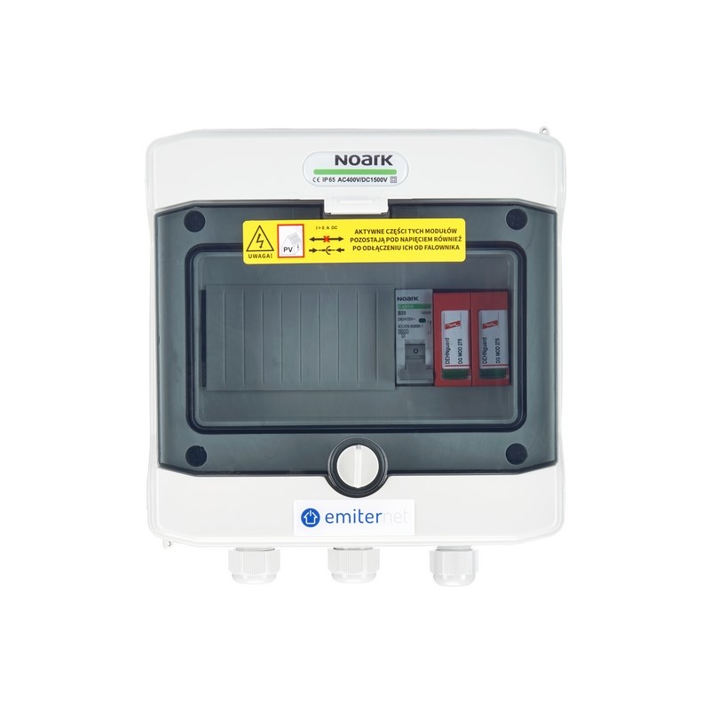 Stikalna omarica IP65 EMITTER z odvodnikom prenapetosti Dehn Type 2, 20A 1-F
