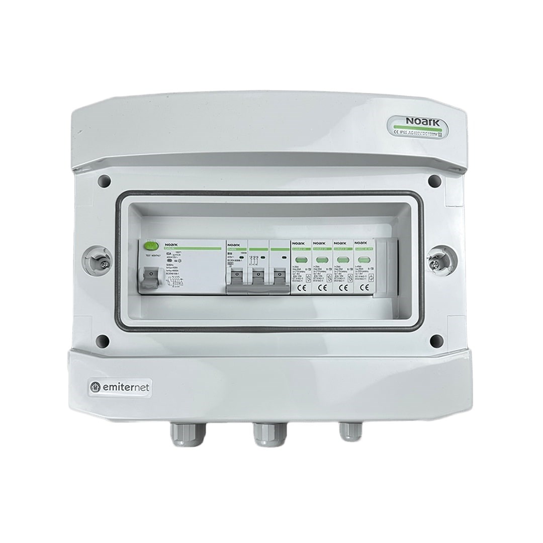 Prek F-N EMC prenapetostni odvodnik Tip 2, 50A 3-F, RCD Tip A 63A/300mA